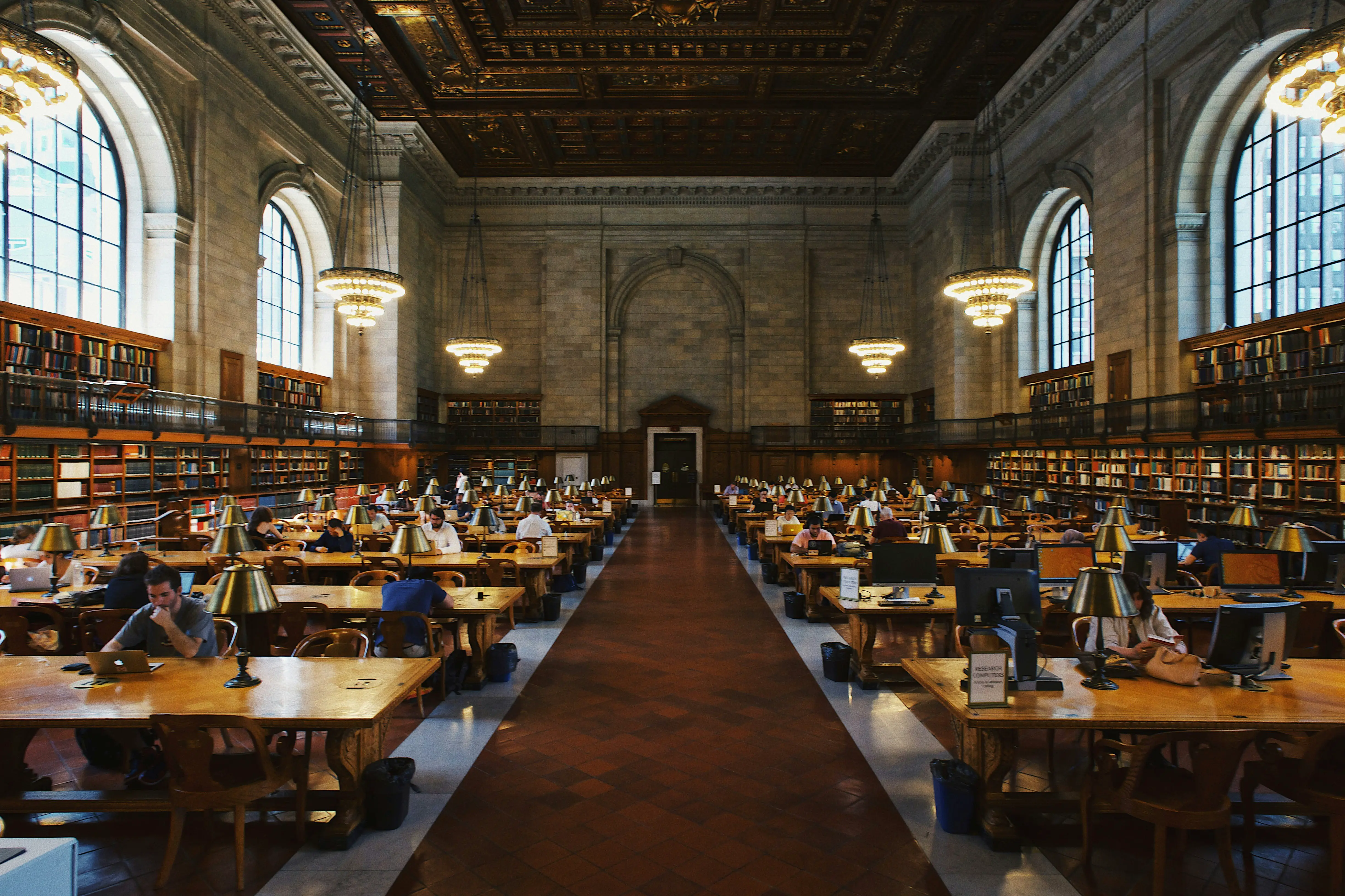 University library representing academic and research grant assistance